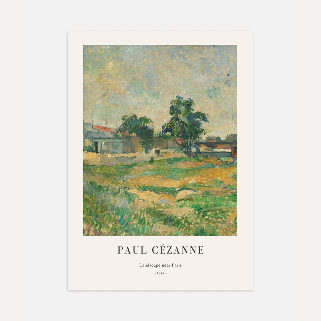 Paul Cézanne – Paesaggio vicino a Parigi Poster