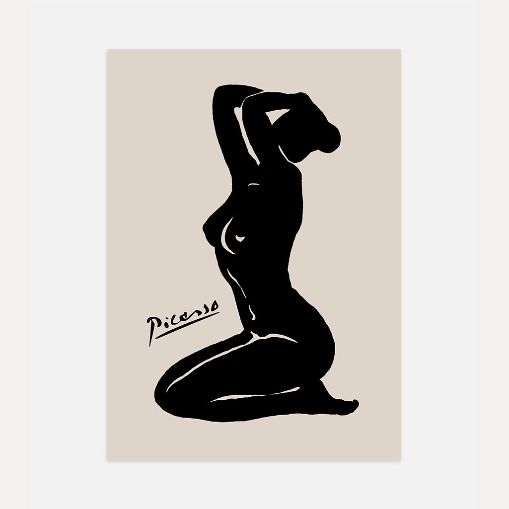 Poster ispirato a Pablo Picasso – Silhouette femminile