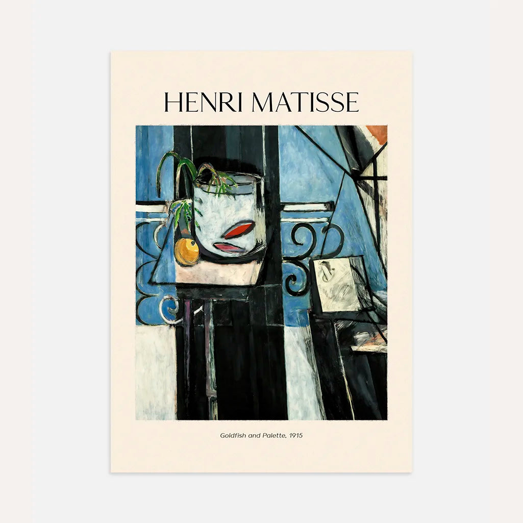 Henri Matisse Poster – Pesci rossi e tavolozza