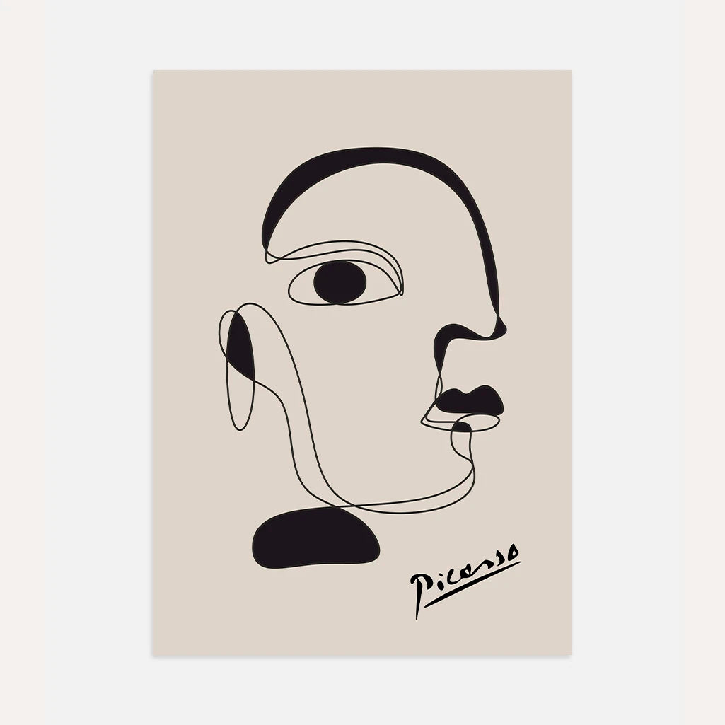 Poster ispirato a Pablo Picasso – Linea del pensiero