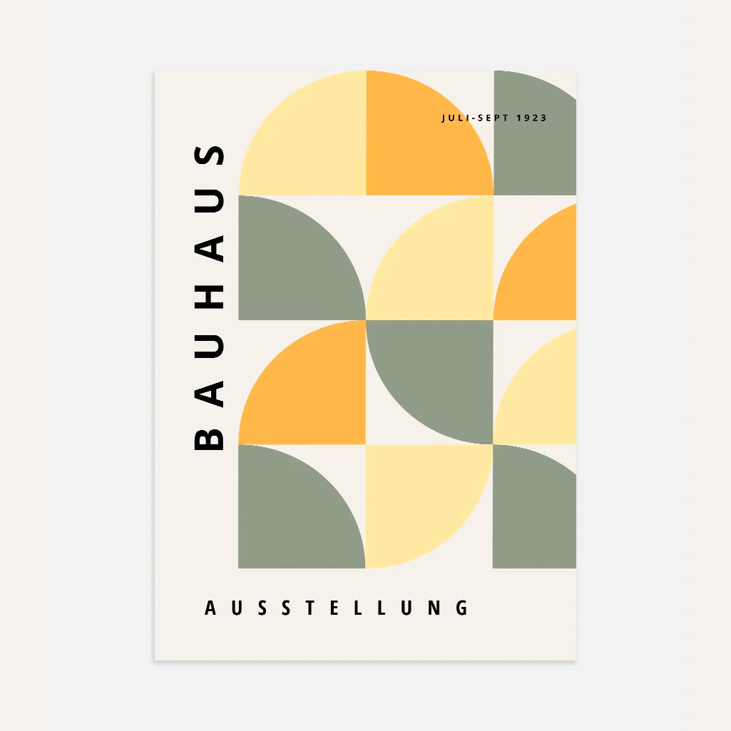 Bauhaus Pastello Calmo Poster