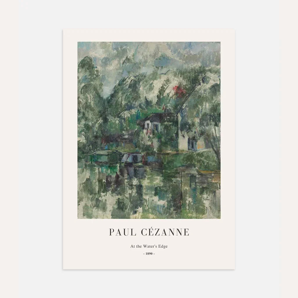 Paul Cézanne – Sulla riva Poster