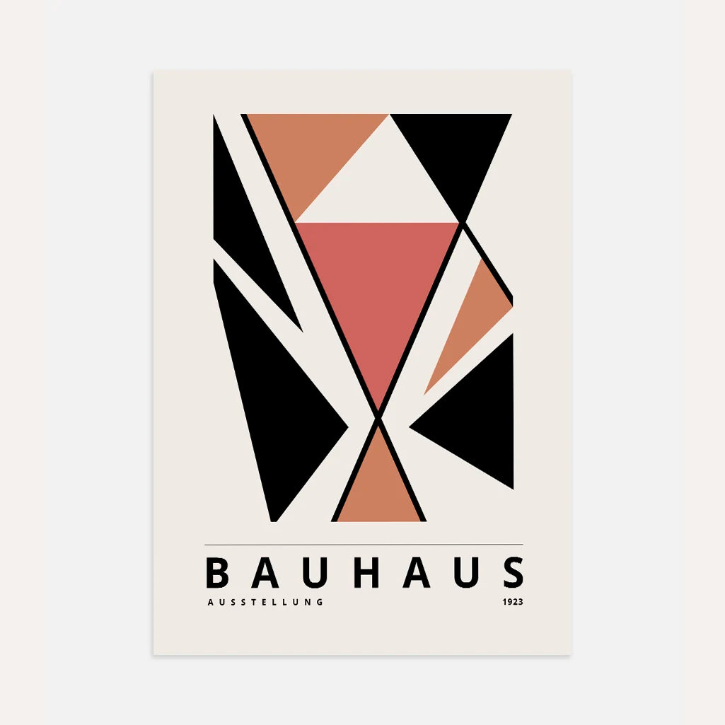 Bauhaus Terracotta Deciso Poster