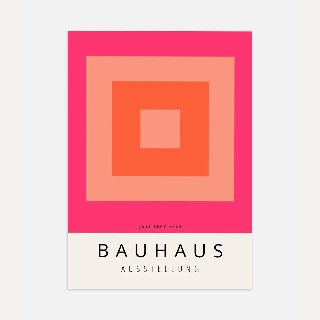 Bauhaus Arancione Poster