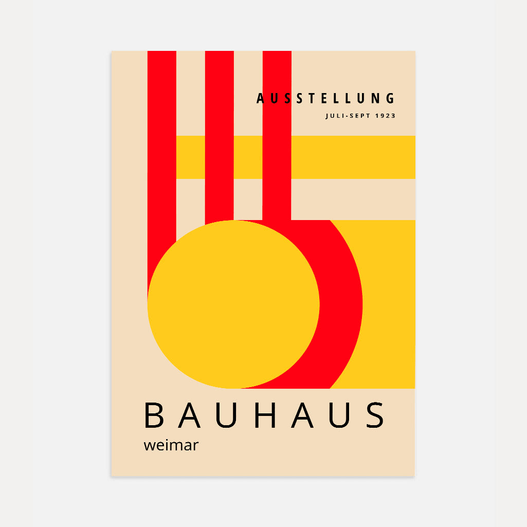 Bauhaus Rosso Giallo Poster