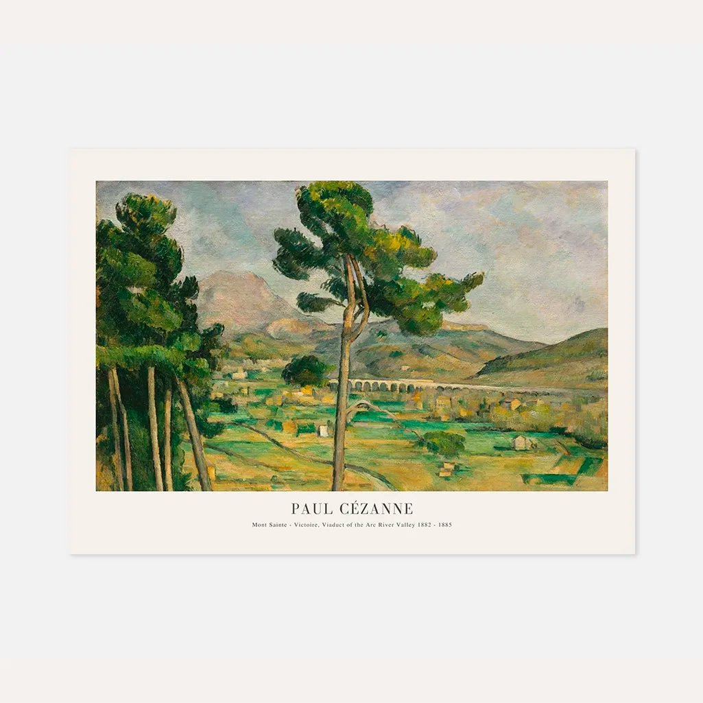 Paul Cézanne – Mont Sainte-Victoire, viadotto nella valle dell’Arc Poster