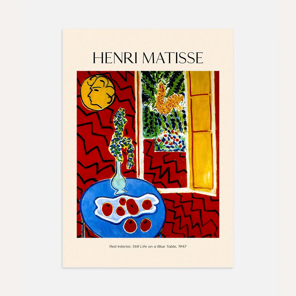 Henri Matisse Poster – Interno rosso