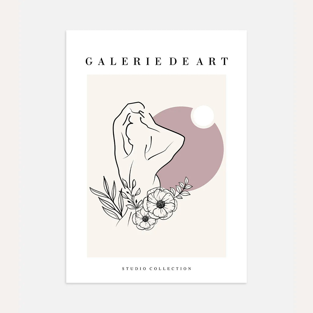 Poster – Silhouette floreale