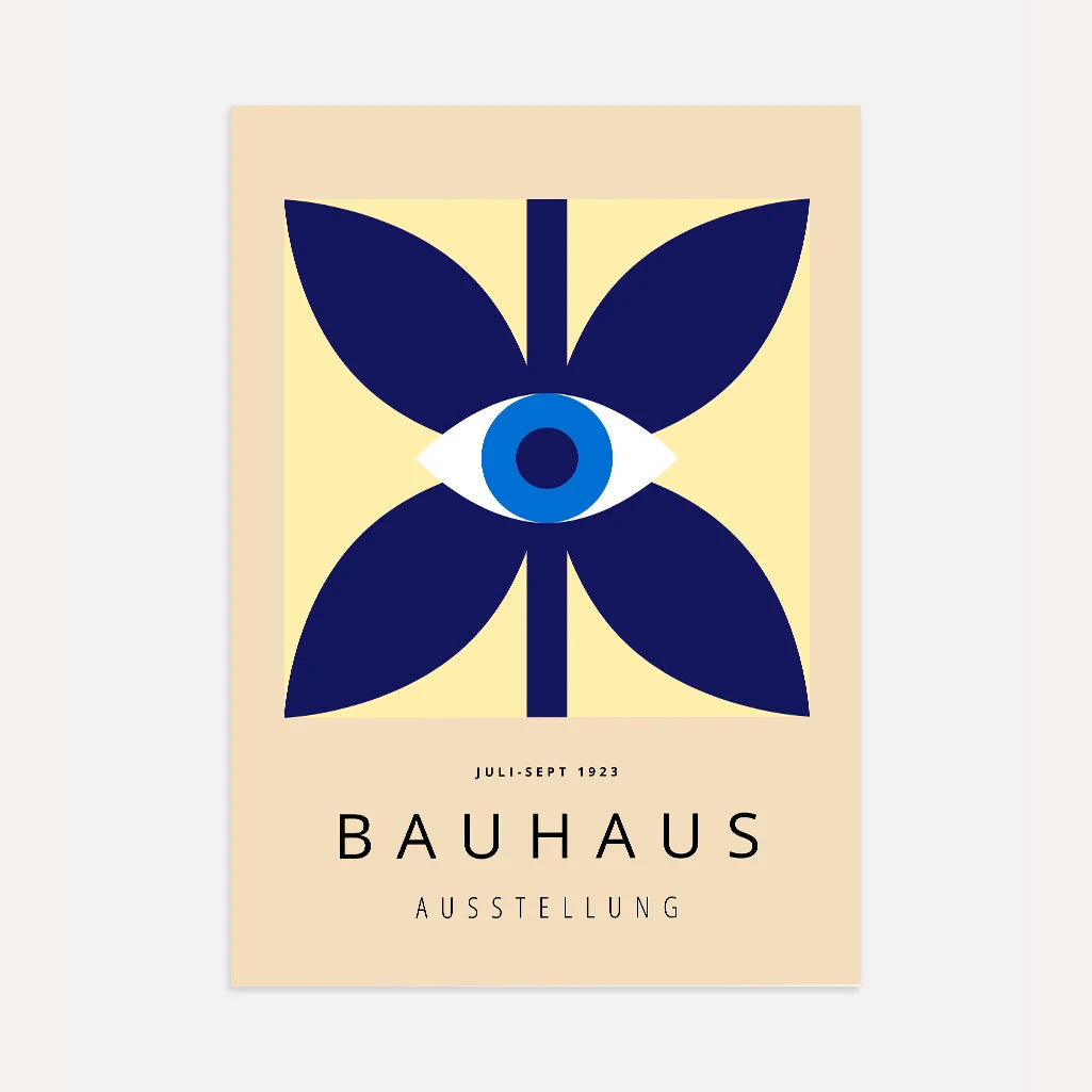 Bauhaus Occhio Blu Poster