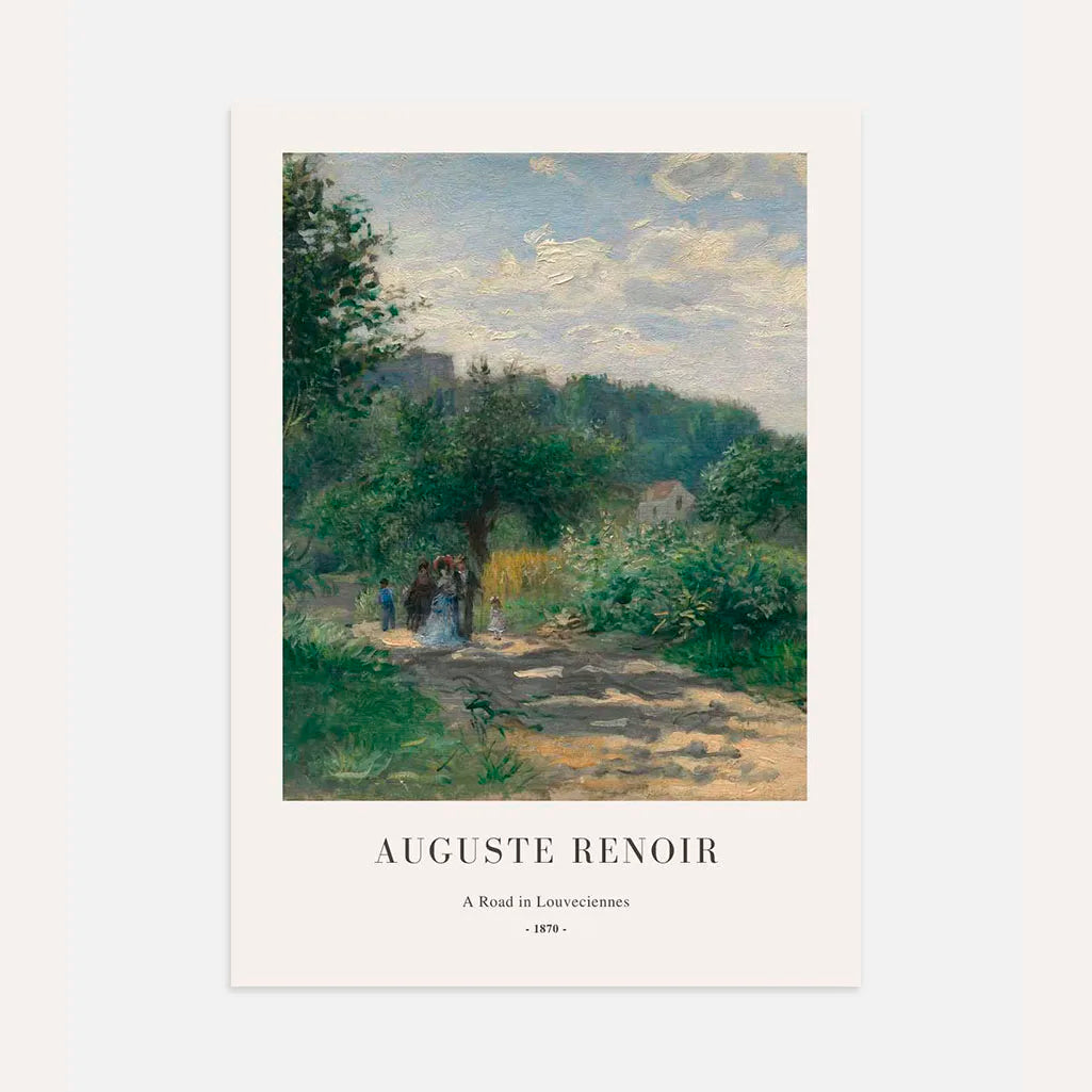Auguste Renoir A Road in Louveciennes Poster