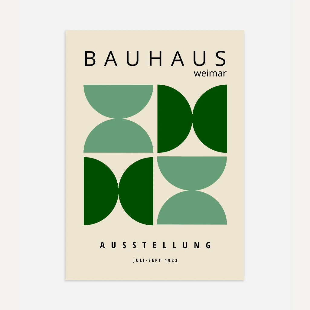 Poster Bauhaus Elementi Verdi