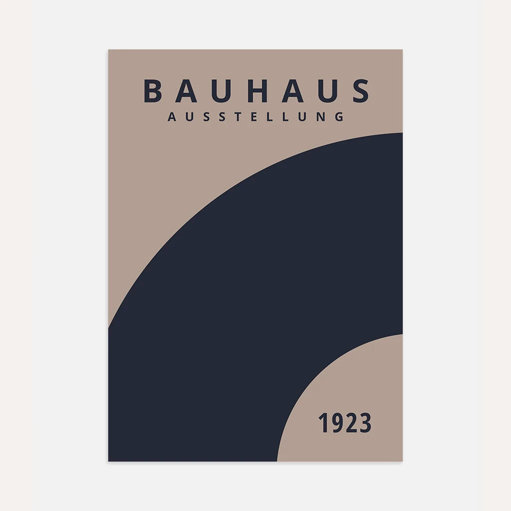 Poster Bauhaus Rotazione Blu