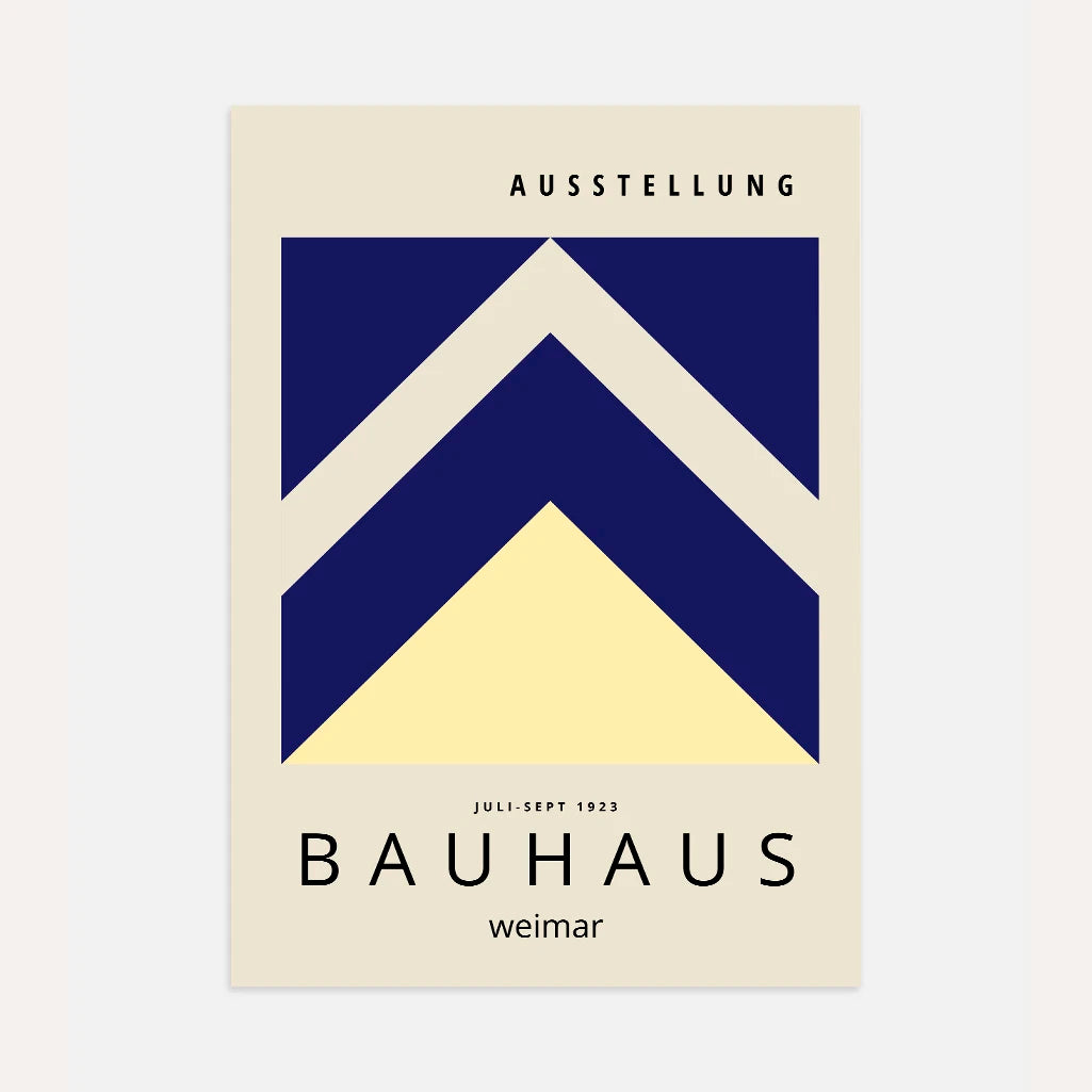 Bauhaus Weimar Frecce Geometriche Poster
