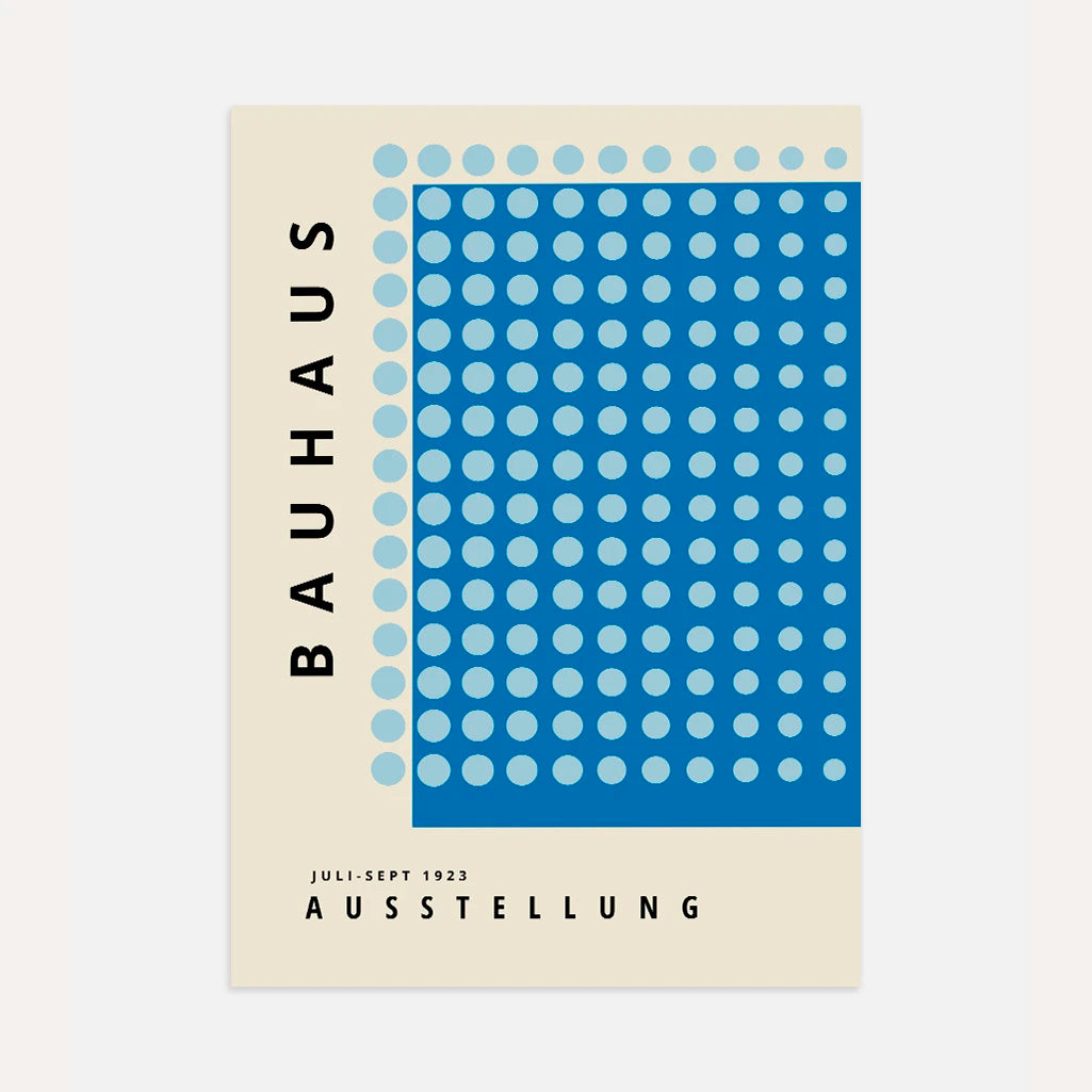 Bauhaus Blu Armonia Poster