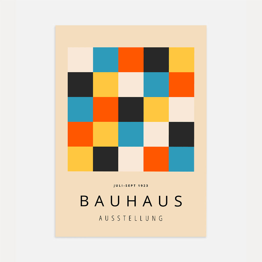 Bauhaus Blocchi Colore Poster