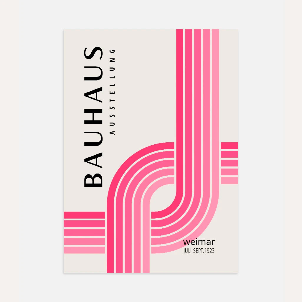 Bauhaus Linee Intersecate Poster