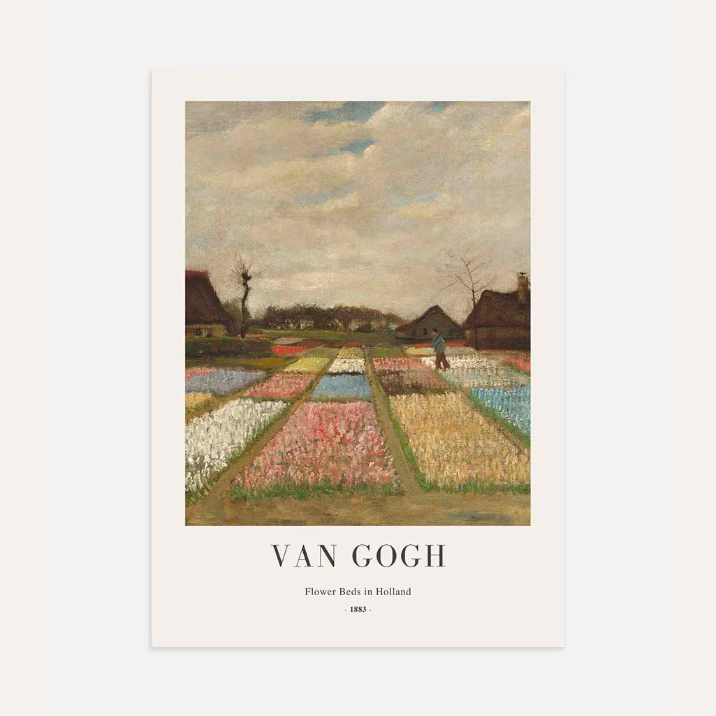 Vincent van Gogh Flower Beds Poster