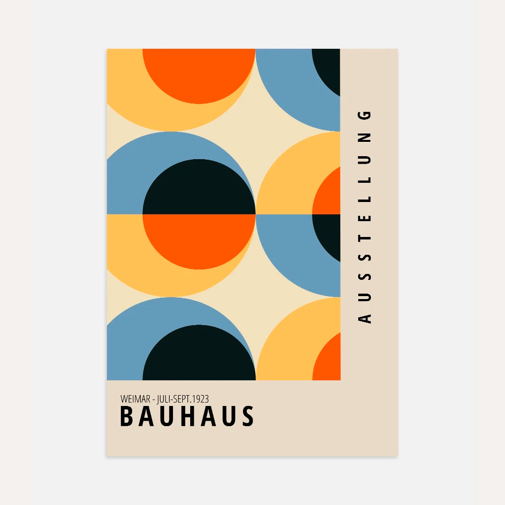 Bauhaus Colori Retrò Poster
