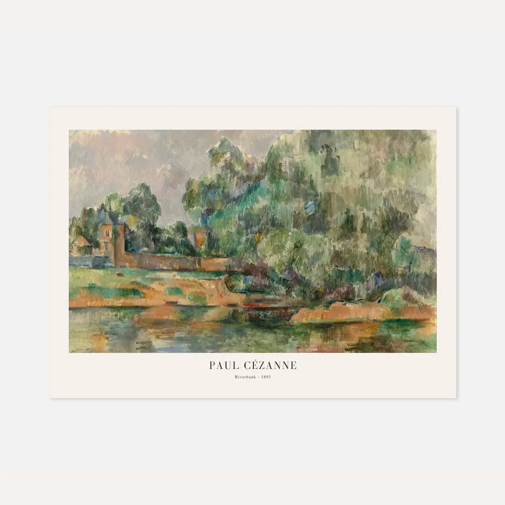 Paul Cézanne – Paesaggio fluviale Poster