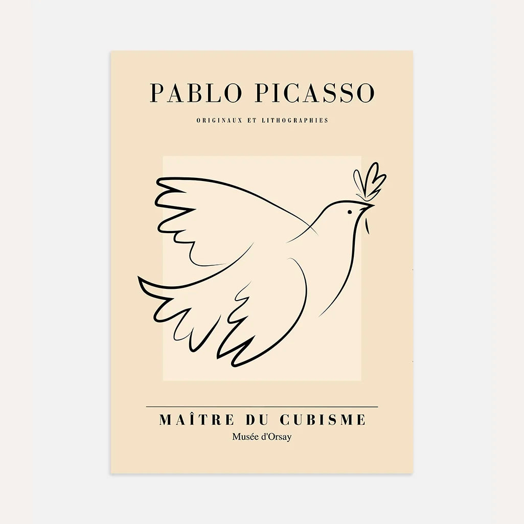 Poster ispirato a Pablo Picasso – Colomba della pace