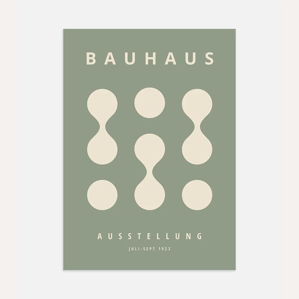 Poster Bauhaus Verde Salvia