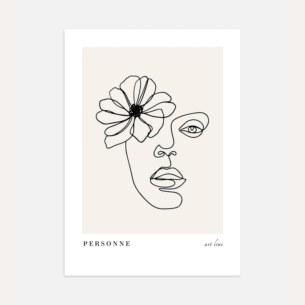 Poster – Volto floreale