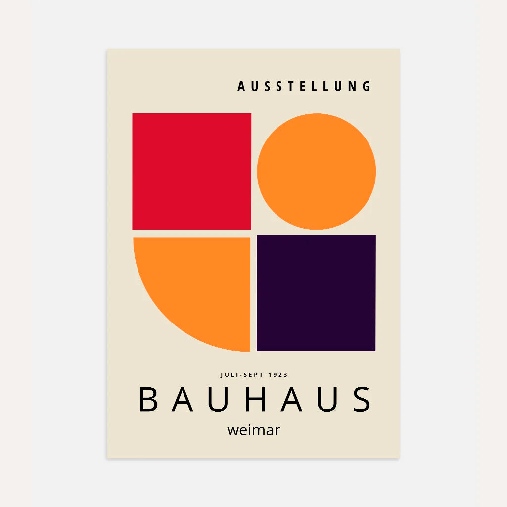 Bauhaus Rosso Energia Poster