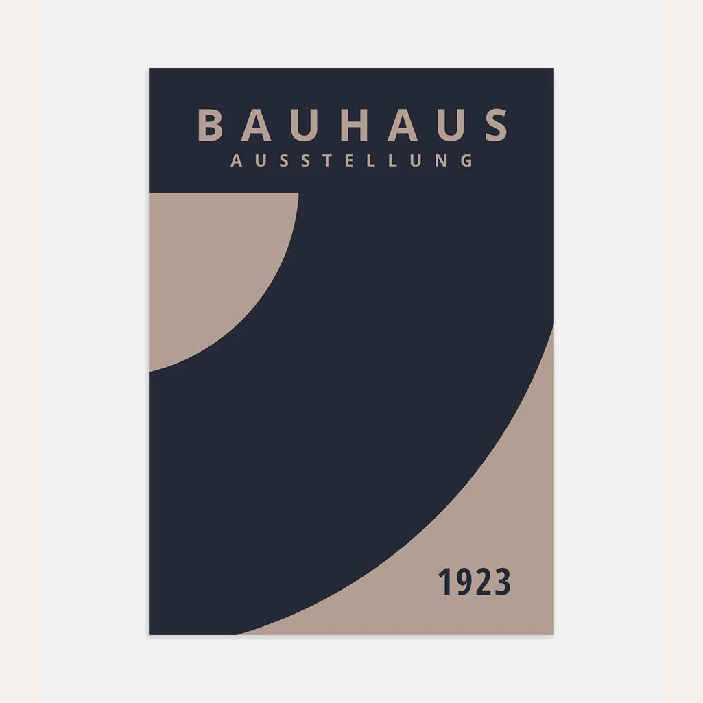 Poster Bauhaus Spruzzo Blu