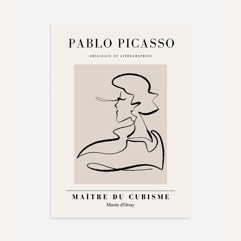 Poster ispirato a Pablo Picasso – Profilo d’artista