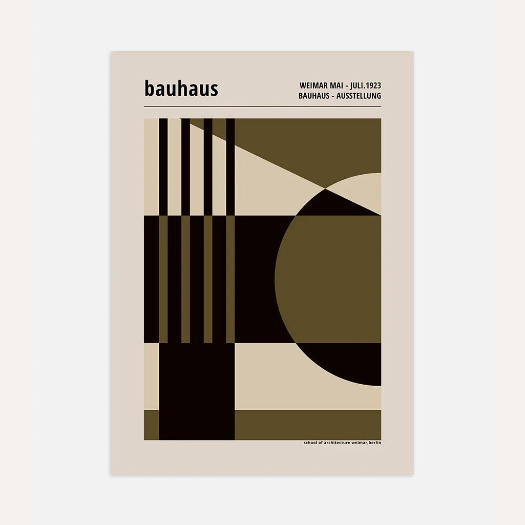 Bauhaus Architectural Form Poster