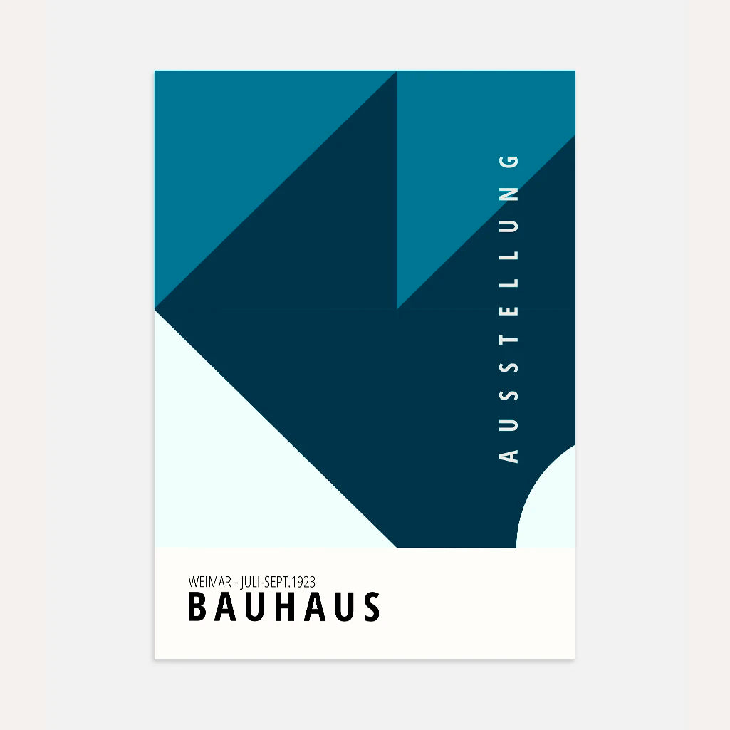 Bauhaus Blu Profondo Poster