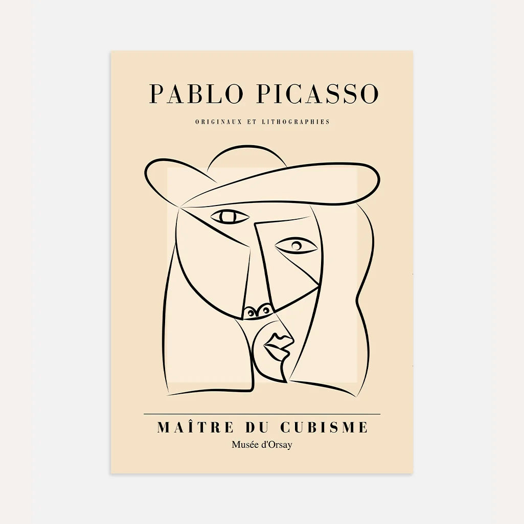 Poster ispirato a Pablo Picasso – Donna con cappello