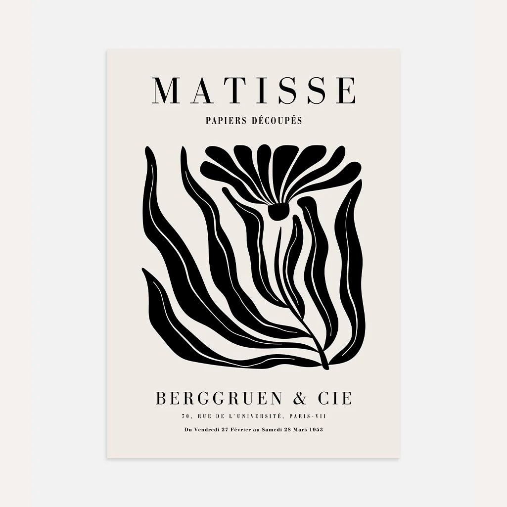 Henri Matisse – Poster Fiore Nero