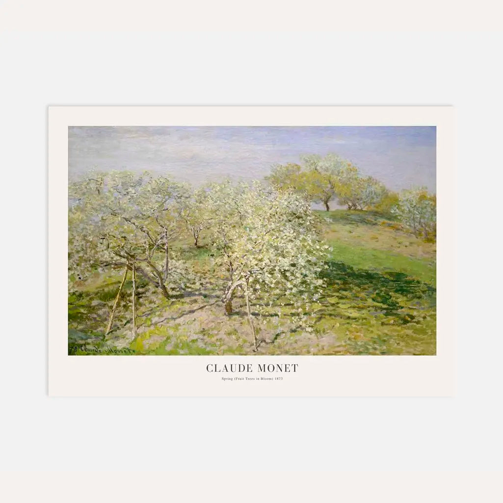 Claude Monet – Primavera (Alberi da frutto in fiore) Poster