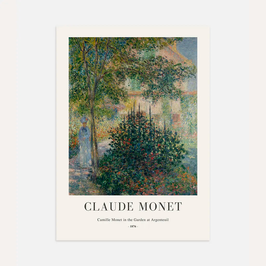 Poster Claude Monet – Camille nel giardino