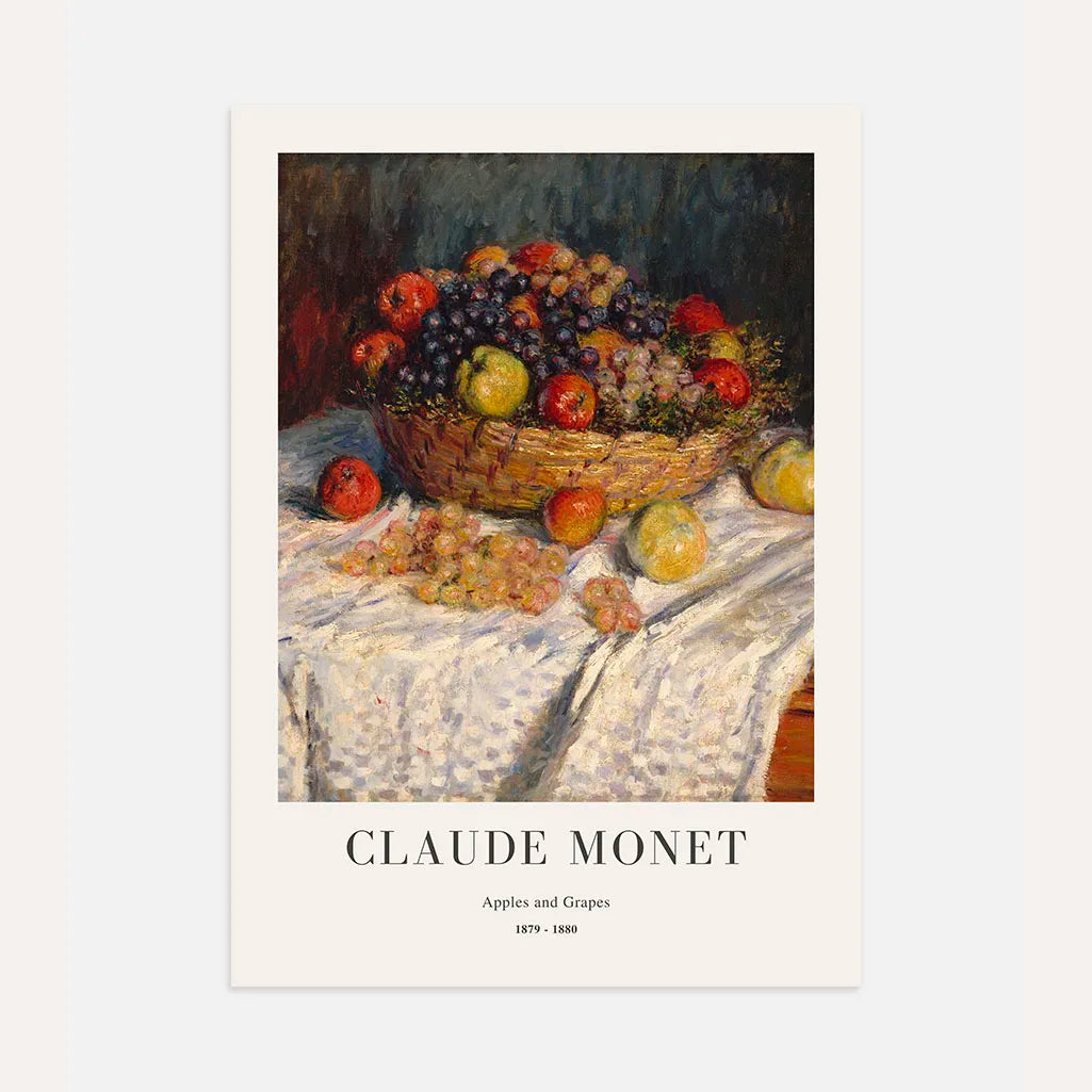Claude Monet – Mele e uva Poster