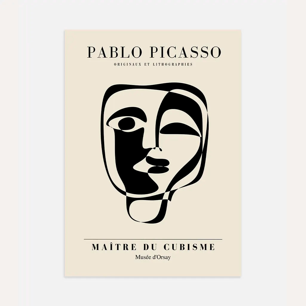 Poster ispirato a Pablo Picasso – Maschera dell’emozione