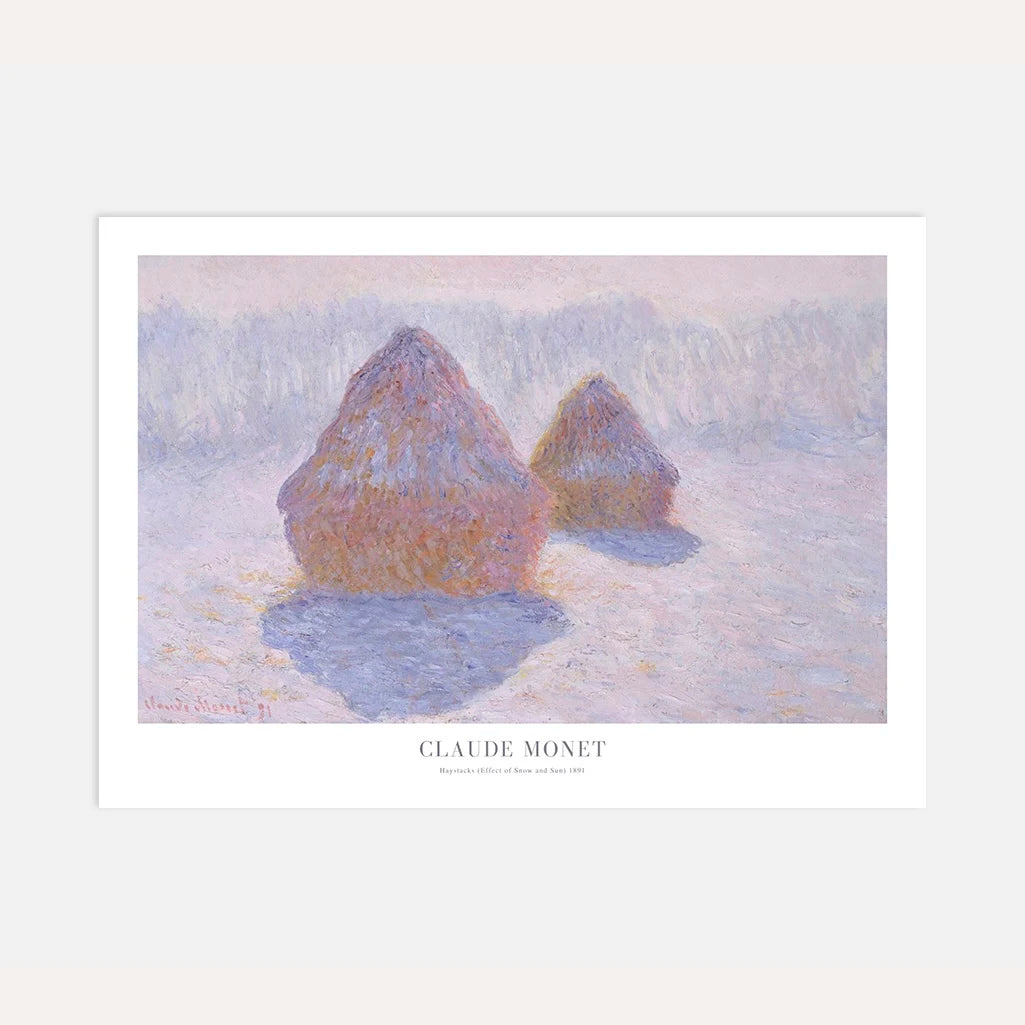 Poster Claude Monet – Covoni, neve e sole