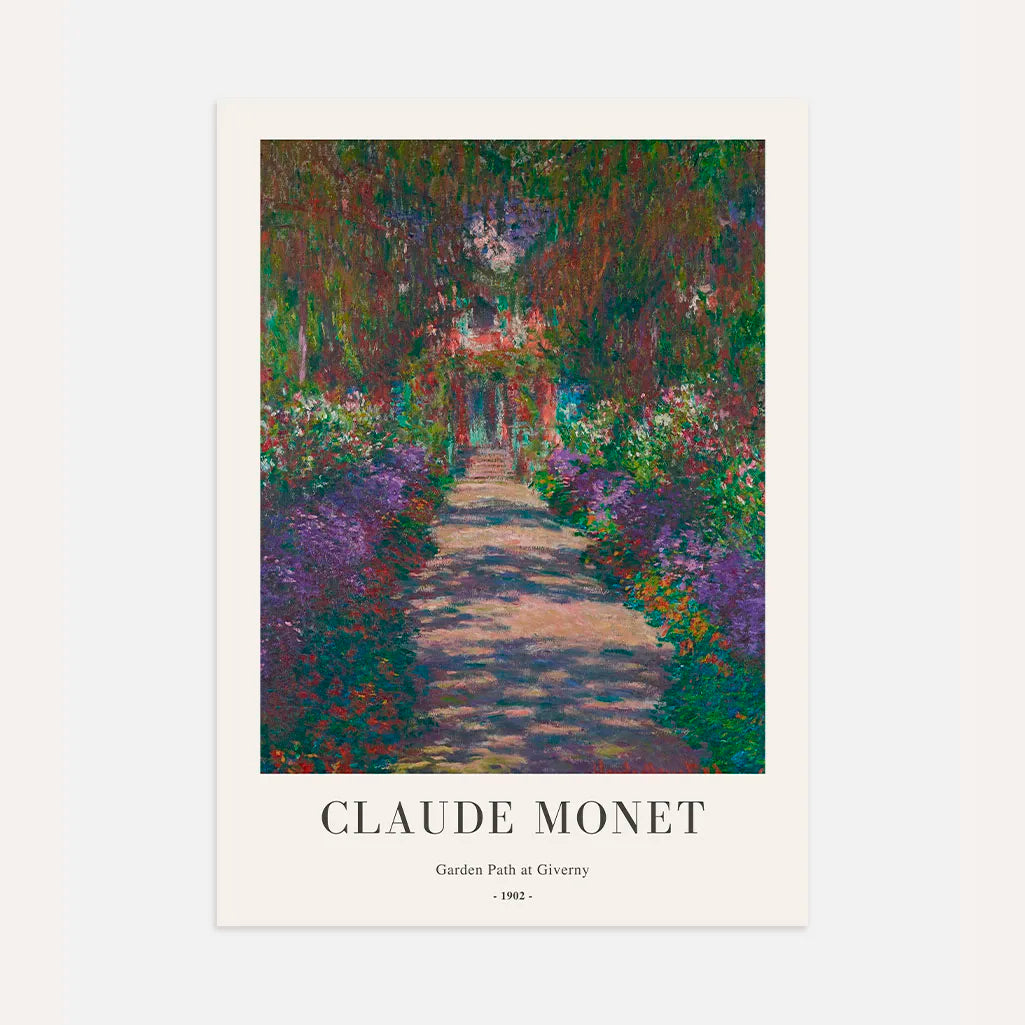 Poster Claude Monet – Sentiero del giardino a Giverny
