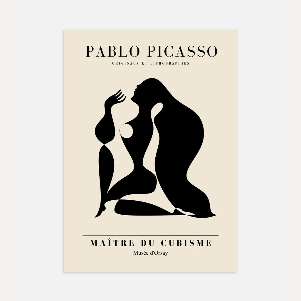 Poster ispirato a Pablo Picasso – Forma nera