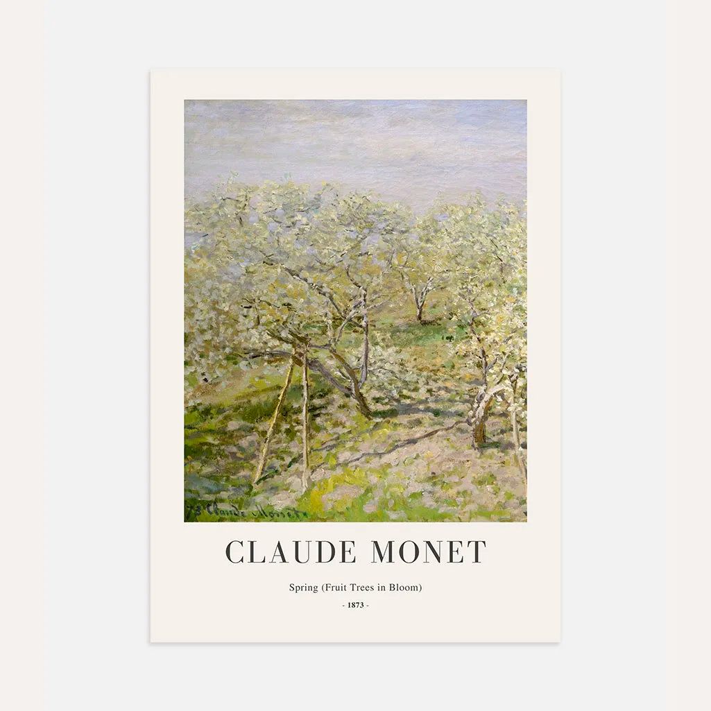 Claude Monet – Primavera (Alberi da frutto in fiore) Poster