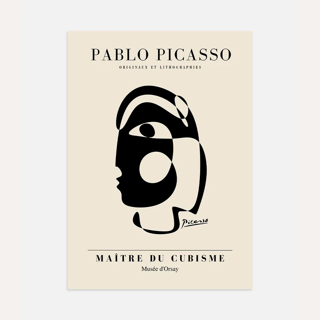 Poster ispirato a Pablo Picasso – Volto della geometria