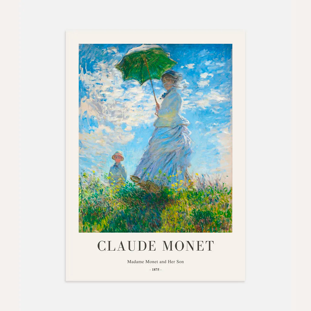 Claude Monet – Madame Monet con Parasole Poster