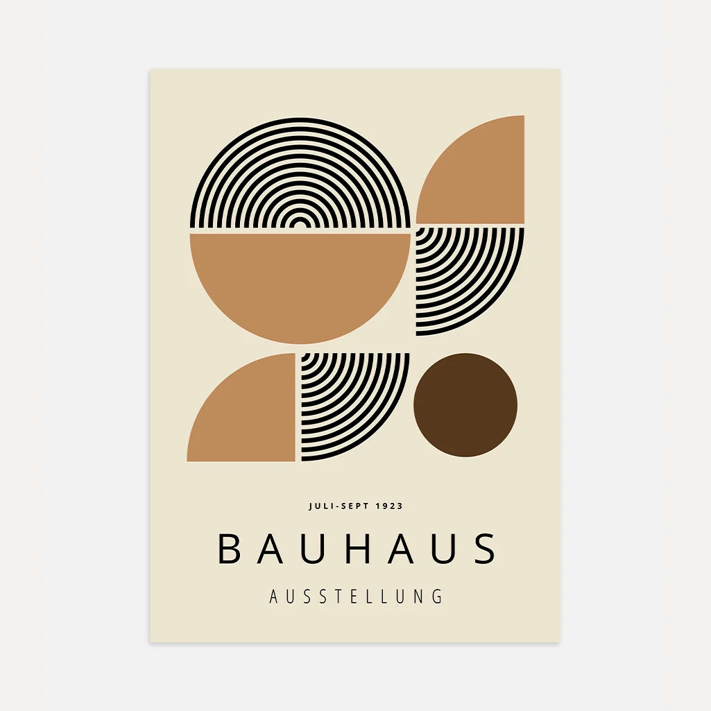 Bauhaus Metà Geometriche Poster