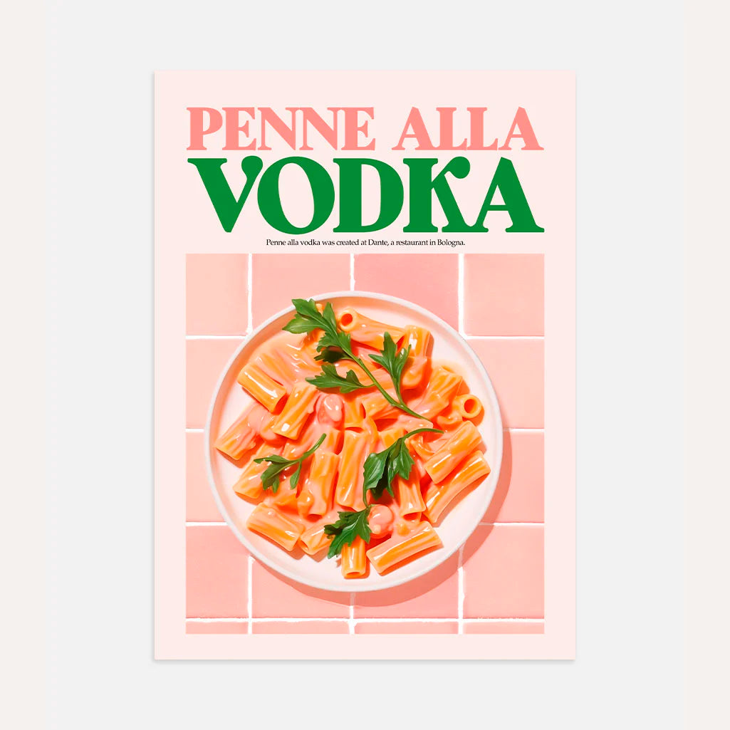 Poster Penne Pasta Alla Vodka