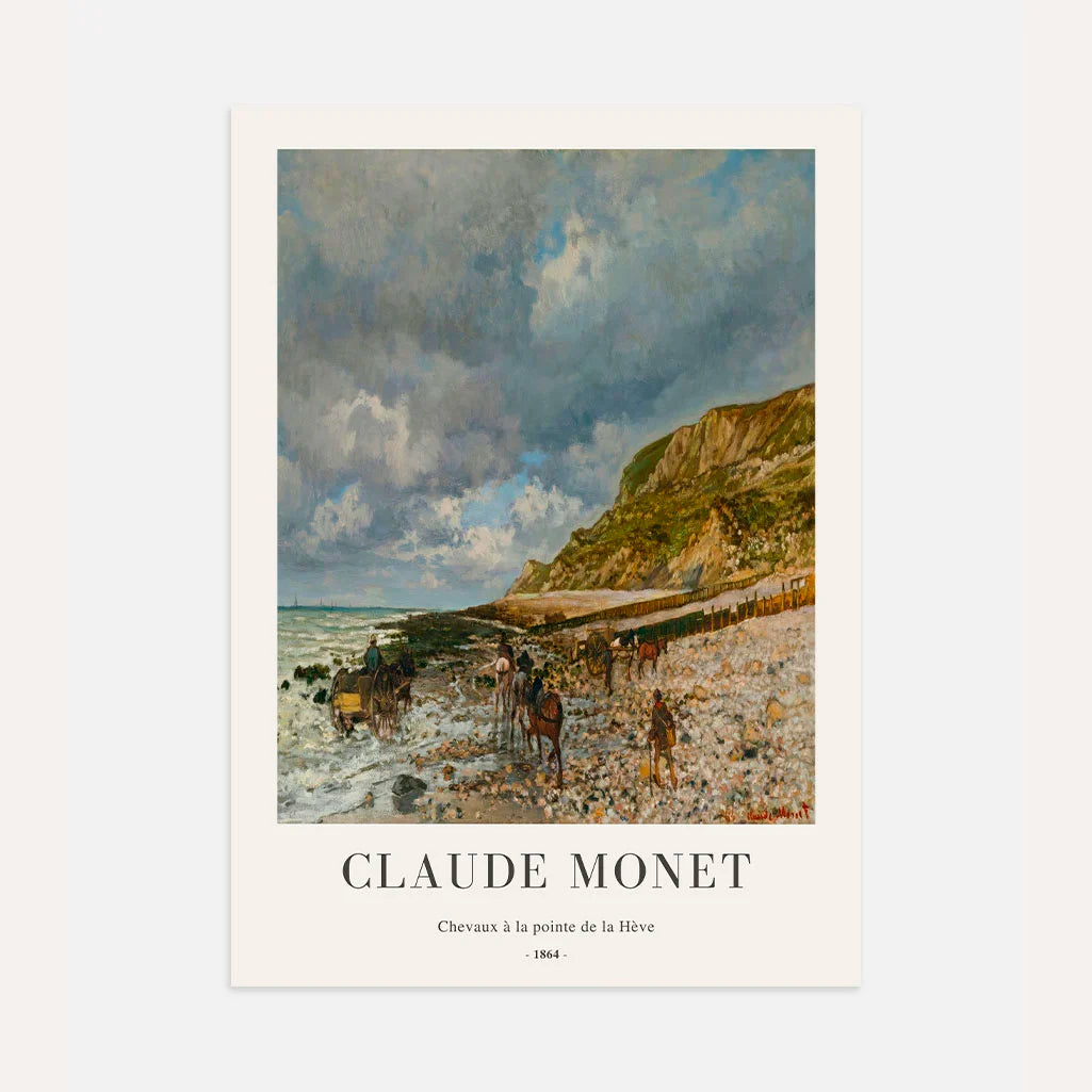 Claude Monet – Cavalli alla Pointe de la Hève Poster