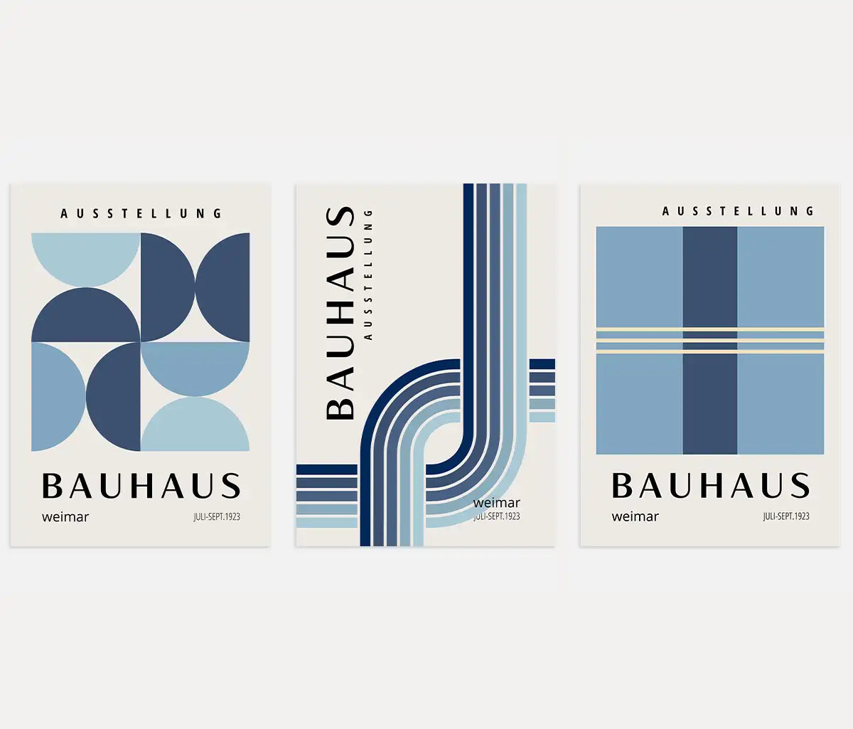 Bauhaus Weimar Rhythm – Set da 3 poster