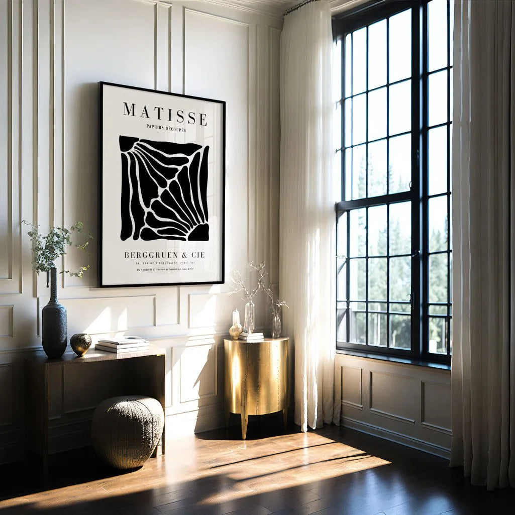 Henri Matisse – Poster Silhouette Floreali Nere