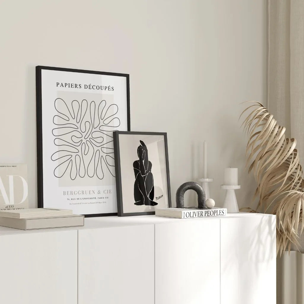 Henri Matisse – Poster Line Art Beige