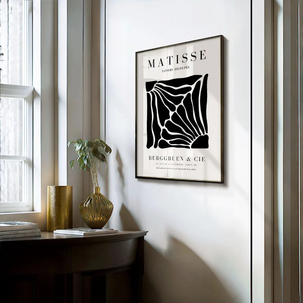 Henri Matisse – Poster Silhouette Floreali Nere